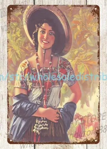 Мексиканский календарь 1937 года от Антонио Гомес R металлические жестяные вывески