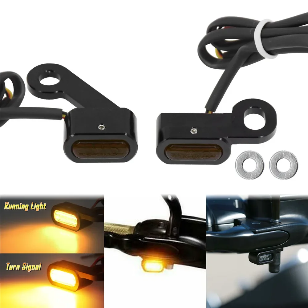 

Мотоциклетные мини-индикаторы указателей поворота, светодиодные янтарные огни E Mark, ходовые огни для Harley Sportster 04-20 XL 72 48 883 1200 Iron