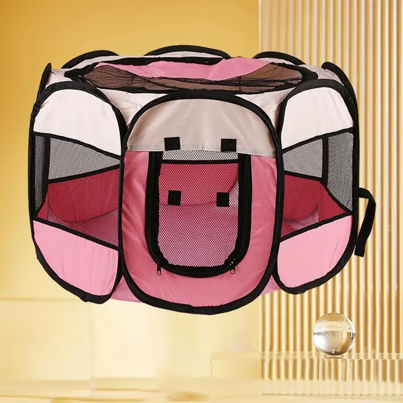 

Manufacturer Direct Supply Pet Fence Tent Oxford Cloth Scratch Resistant Portable Indoor Outdoor Playpen for Dogs and Cats