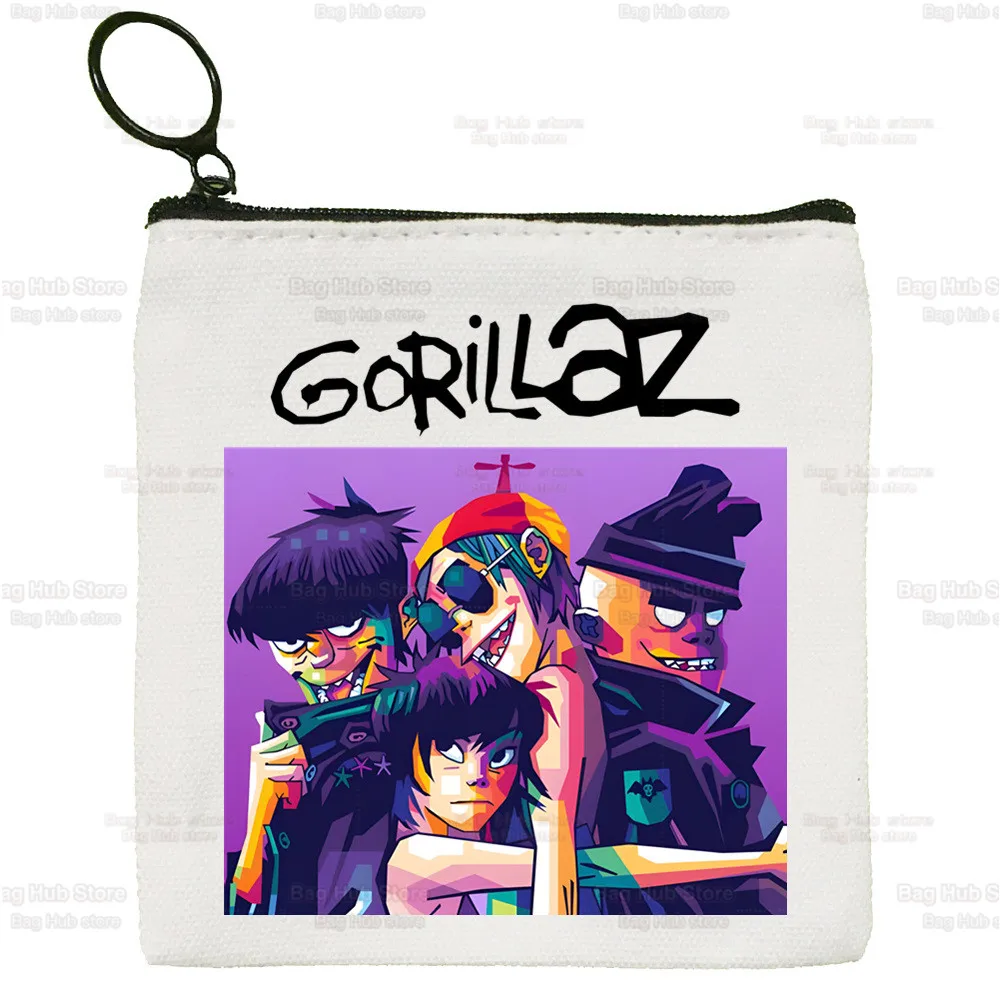 Gorillaz Rock Modern Music Graffiti Wallets Coin Pocket Vintage Male Purse Function Boy And Girl Wallet with Card Holders