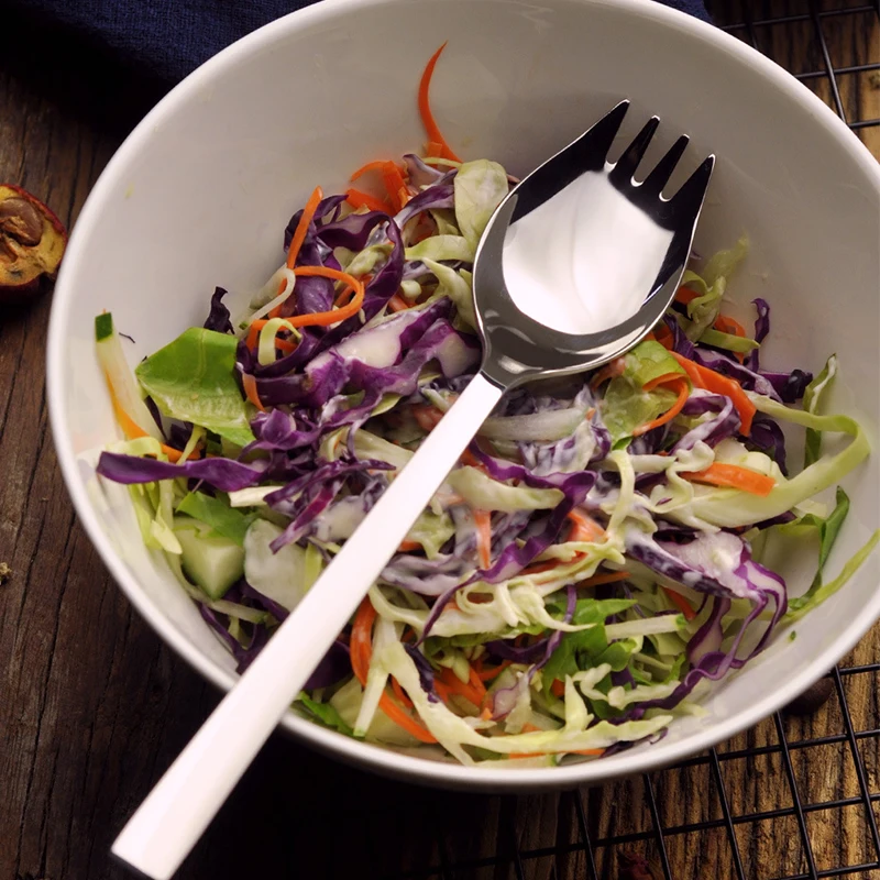 

Ложка-вилка из нержавеющей стали для лапши/салата, ложка для овощей, столовая ложка, 1 шт.