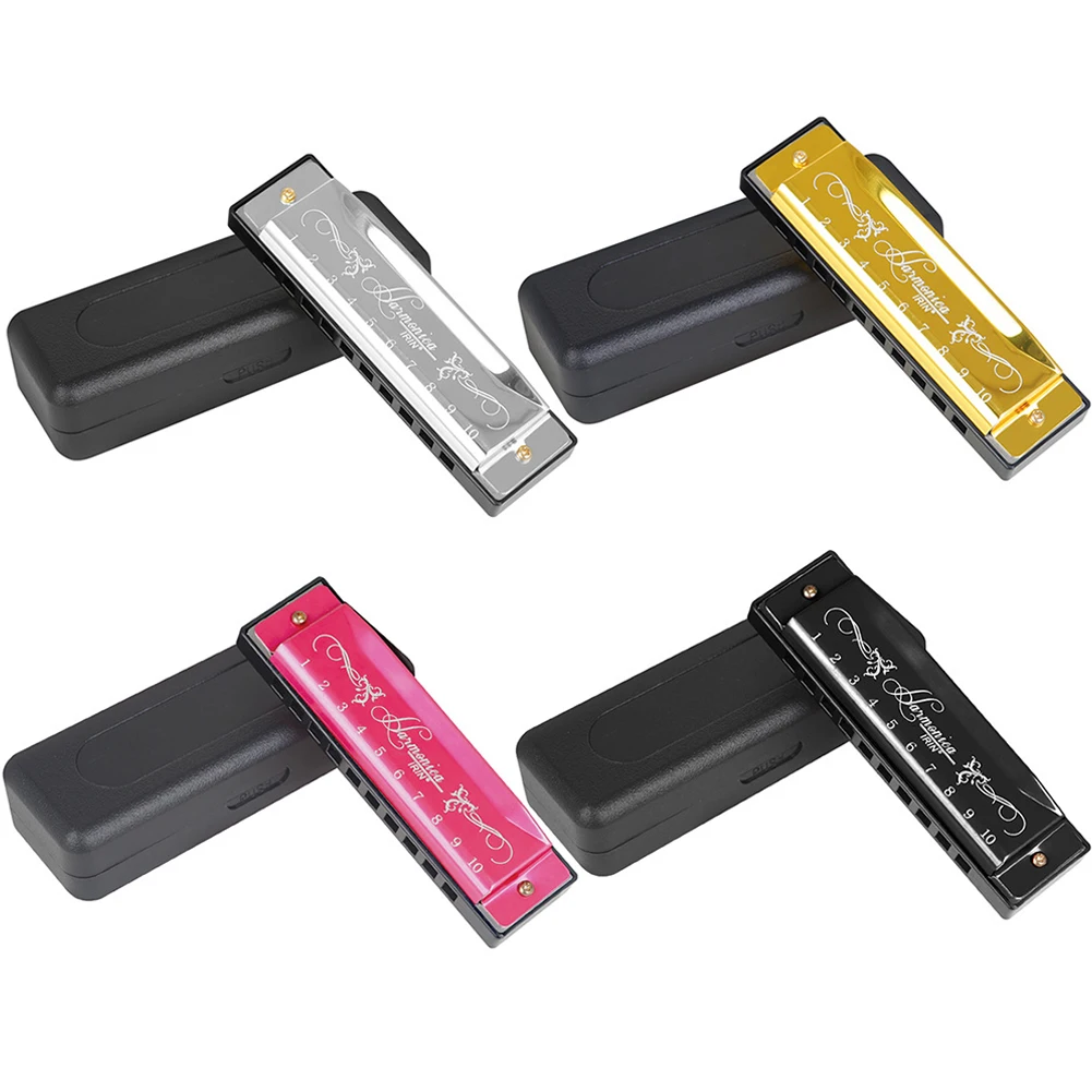 

1pc IRIN 10 Holes Key Of C Blues Harmonica Mouth Organ Beginners Resin Harp Musical Gift Beginner Teaching Playing Gift