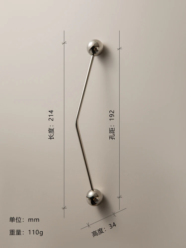 

Ручки для ящиков Goo-Ki из латуни серебристого цвета