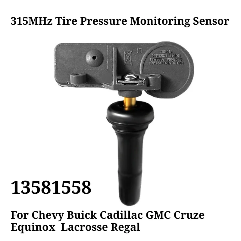 Фото 4 шт. 13581558 315 МГц датчик контроля давления в шинах TPMS для Chevrolet, Buick, Cadillac, GMC, Cruze, Equinox 1278226 22854866 13586335 №1