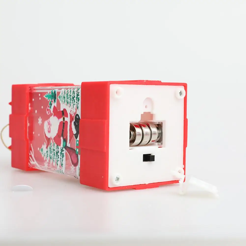 

Flameless Christmas Lantern Festive Holiday Decor Vintage Santa Claus Reindeer Snowman Lantern Portable Flameless for Christmas