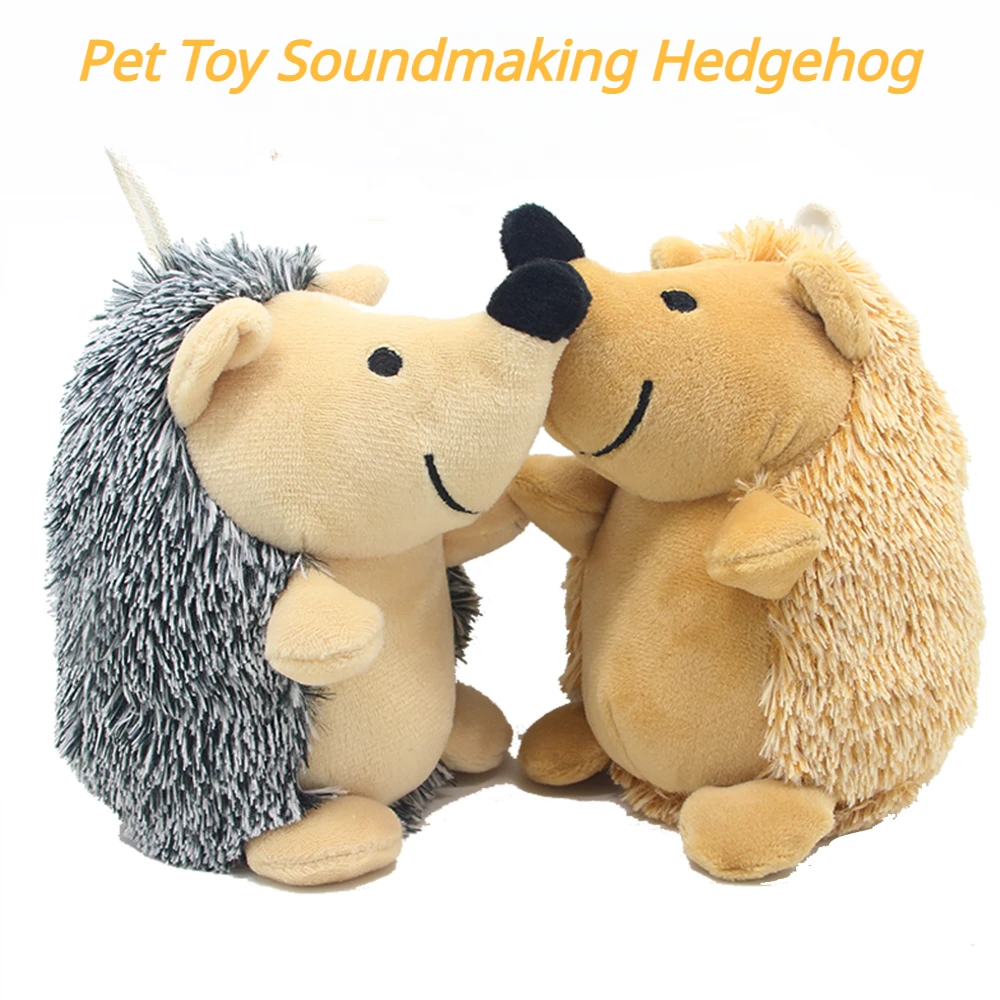 

Hedgehog Soft Plush Dog Toys Small/Large Dogs Interactive /Squeaky Sound Toy Chew Bite Resistant toy Pets Accessories Supplies