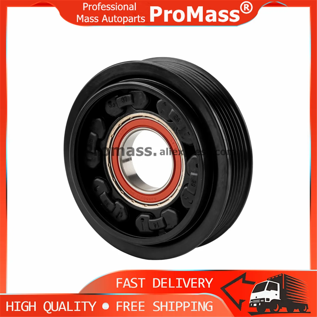 Фото Новый шкив компрессора кондиционера 6SEU14C для VW POLO, SKODA FABIA, SEAT CORDOBA, IBIZA, AUDI A2 1.4 6Q0820808 №4