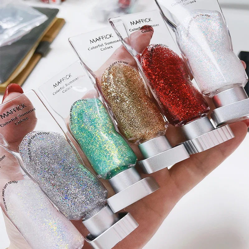 

Ice Cube Liquid Glitter Eyeshadow Highlighter Waterproof Pearlescent Shiny Eye Shadow Sequins Lying Silkworm Makeup Cosmetic