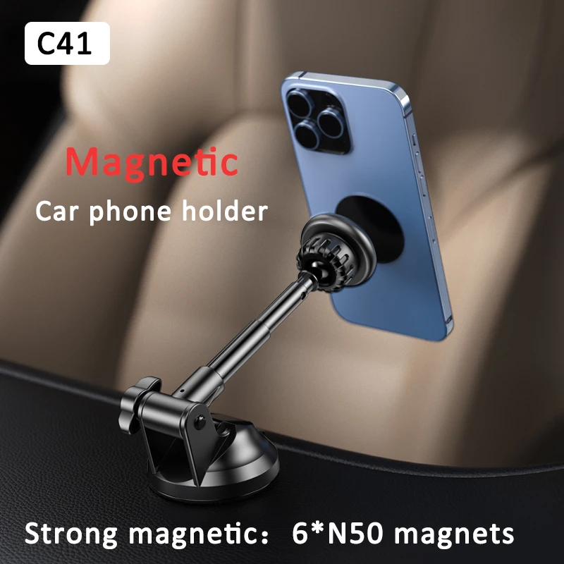 Yesido Metal Phone Holder Suction Cup Adjustable Car Phone Holder Stand Universal Car Air Vent for iphone Xiaomi Huawei Samsung