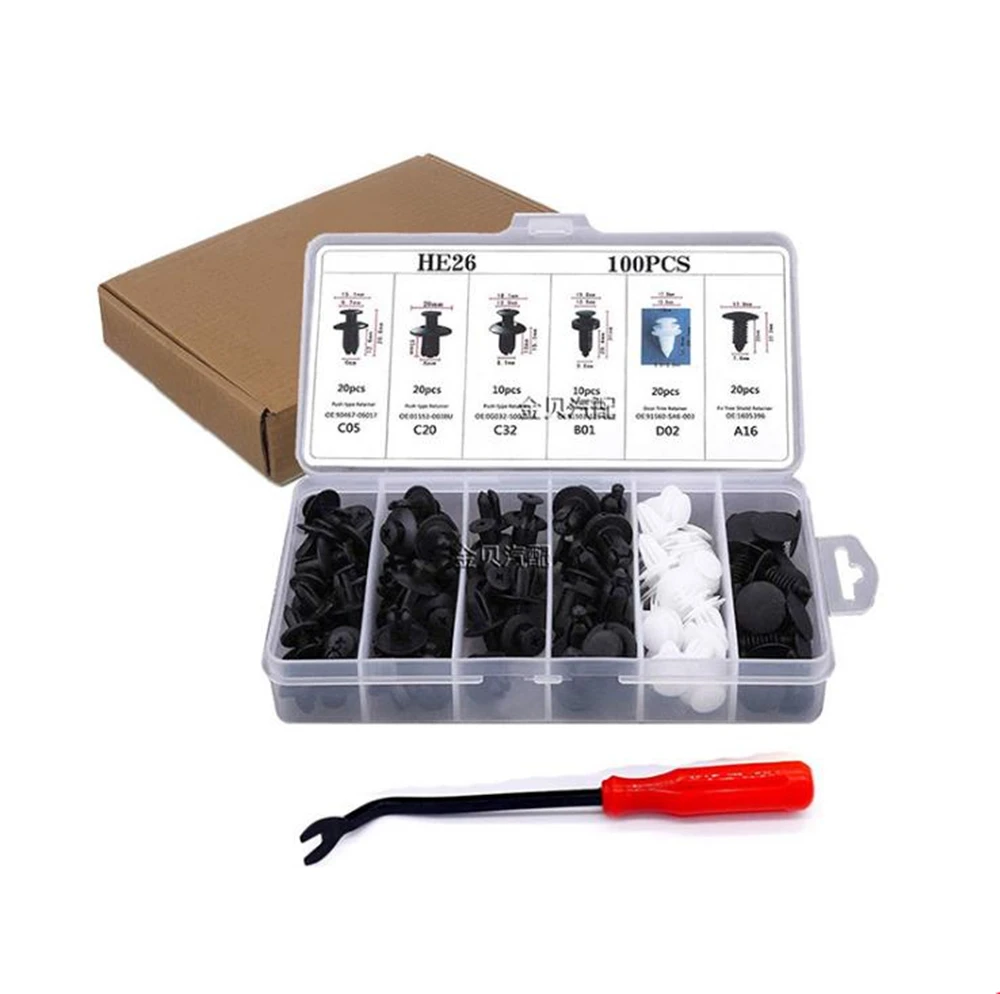 

100 шт., пластиковые фиксаторы для заклепок