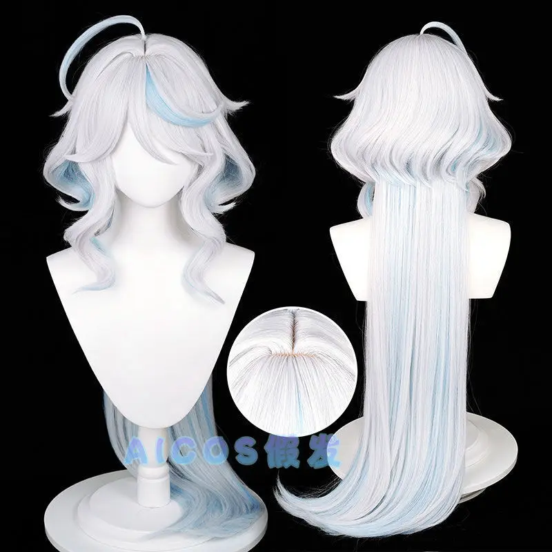 Нет необходимости обрезки Genshin Impact Fengdan Shenshui Shencao хутро Карлоса парик Cos и имитация