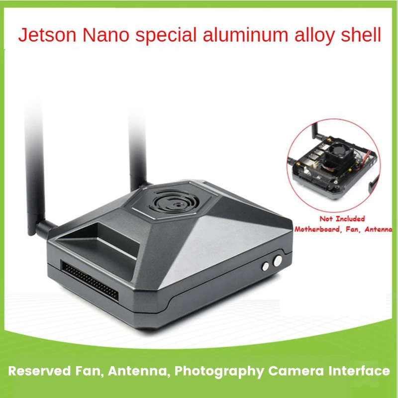 

Чехол из алюминиевого сплава для Jetson Nano, набор разработчиков B01, 4 Гб, корпус для рассеивания тепла с адаптером GPIO