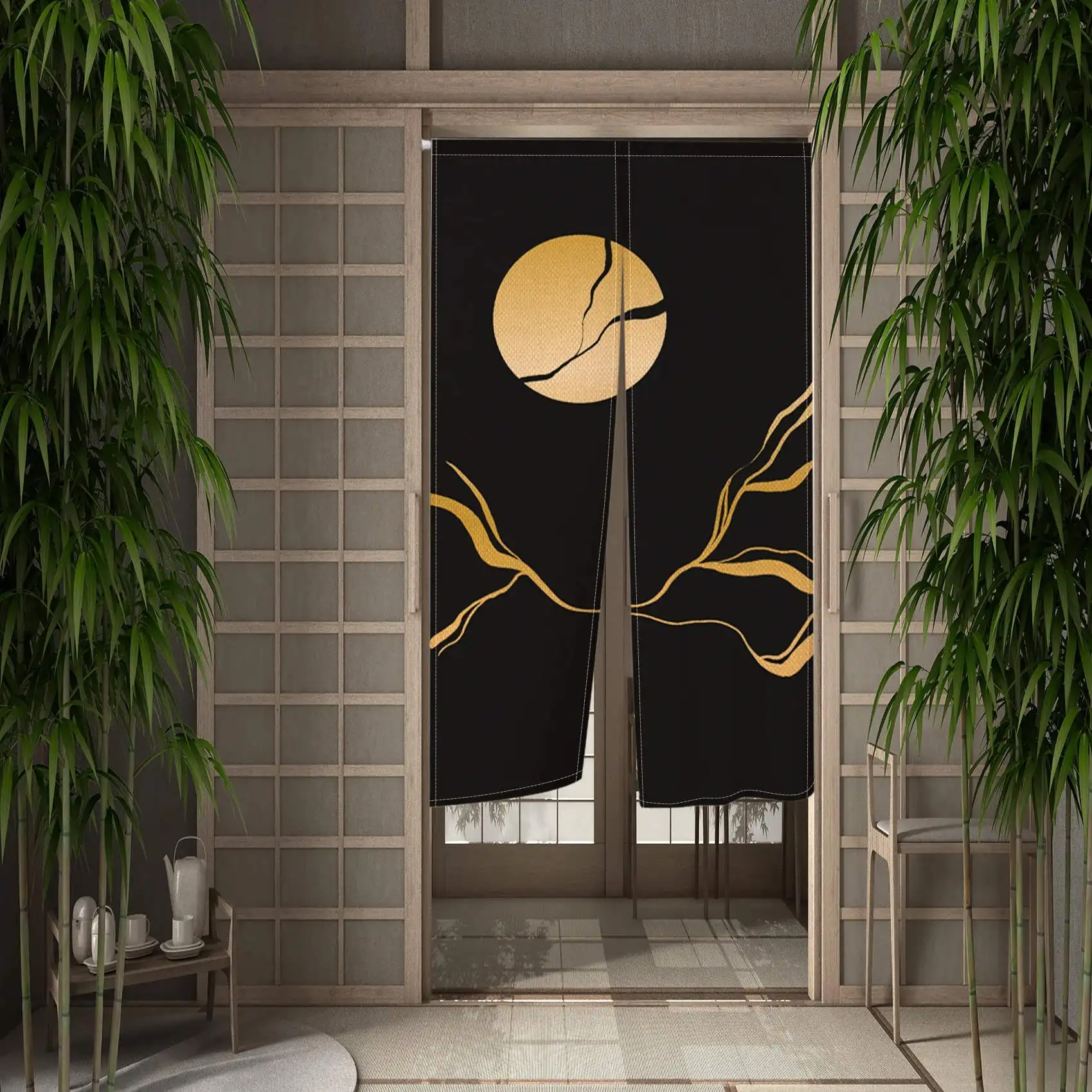 Японские дверные занавески декоративные перегородки для кухни коридора