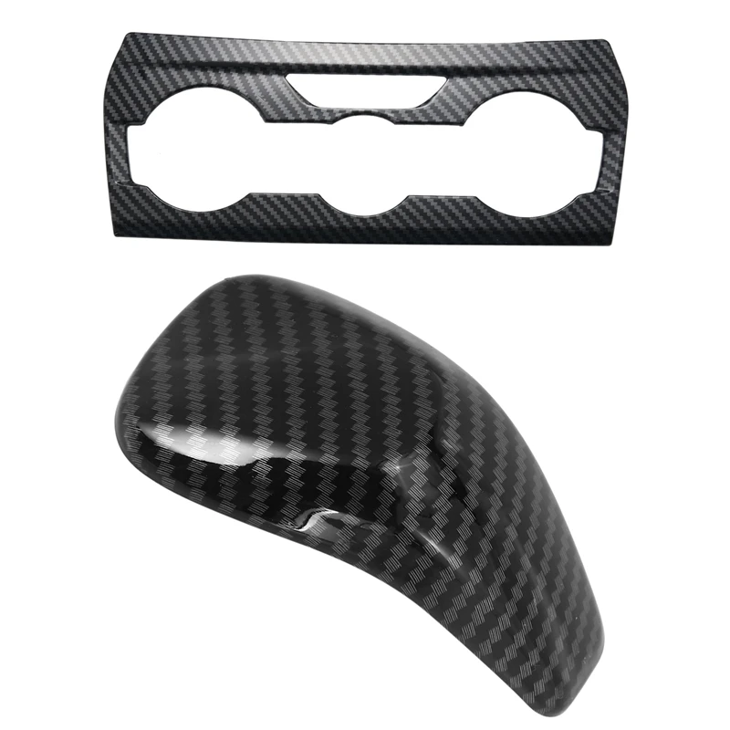 

1 Pcs Ac A/C Warning Light Dashboard Switch Panel Center Console Cover & 1 Pcs Car Gear Shift Knob Head Cover Sticker