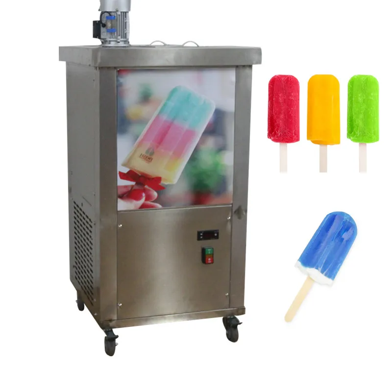 

Ice-lolly Maker Popsicle Machine Stainless Steel Ice Pop Equipment Icecream Bar Production 1 Molds Capacity 6000 pieces/day