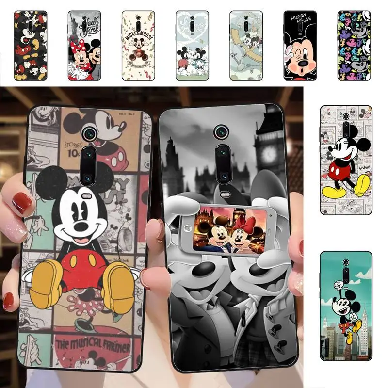 

Disney Mickey Mouse Phone Case for Redmi 5 6 7 8 9 A 5plus K20 4X S2 GO 6 K30 pro
