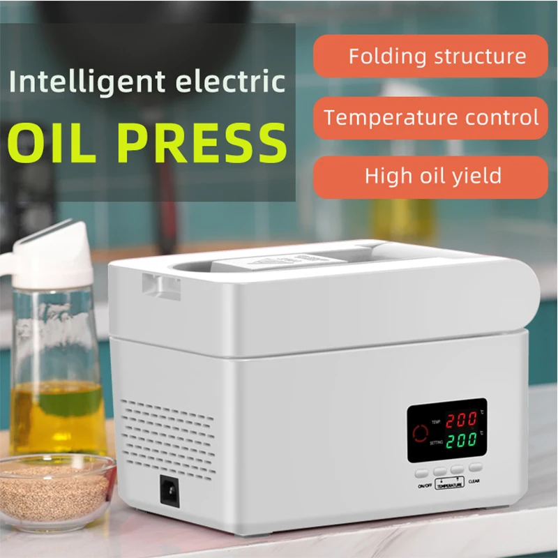 

RG-108 Smart Household Oil Press 600W Foldable Storage Design Household Multifunctional Oil Press Peanut Oil/Sesame Oil Processi
