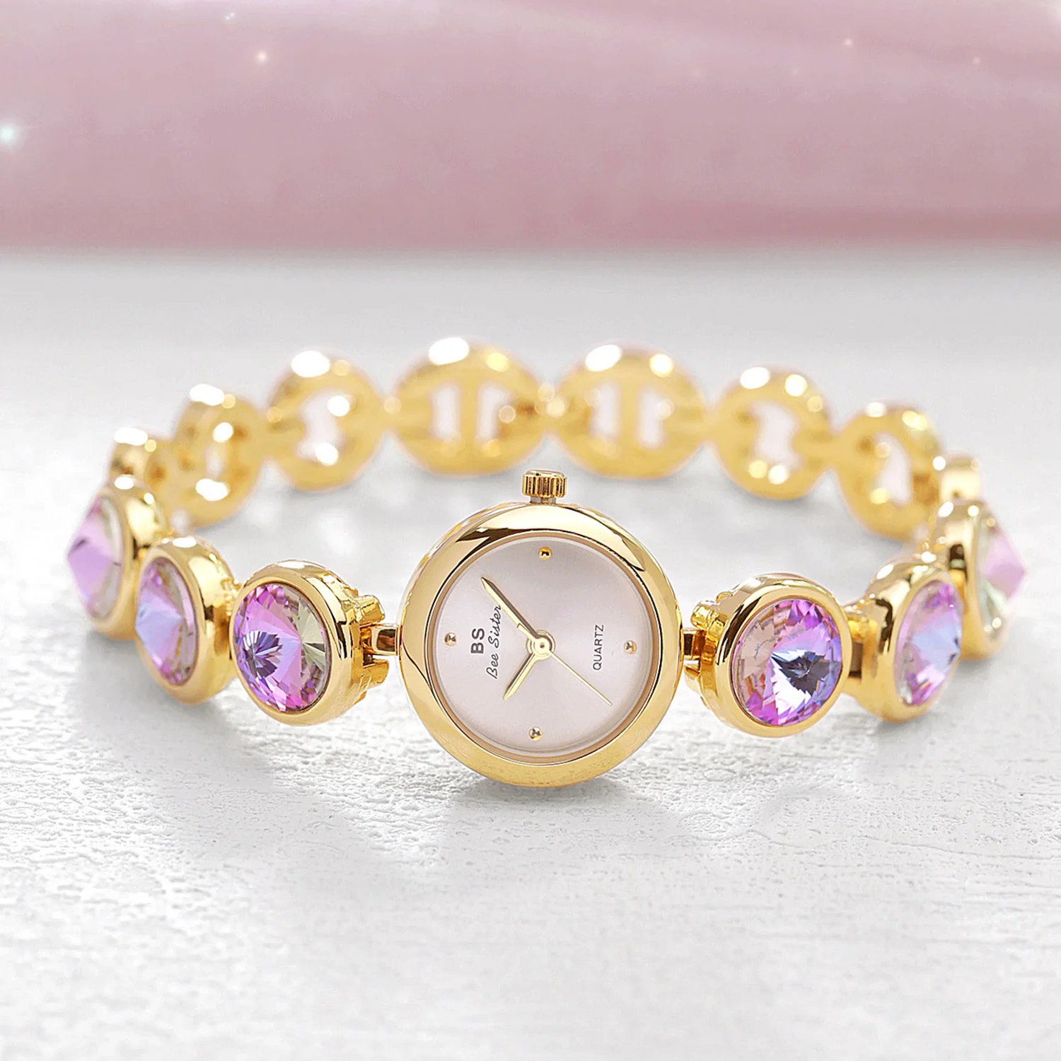 Лучший бренд женские часы модное платье романтический мечтательный фиолетовый