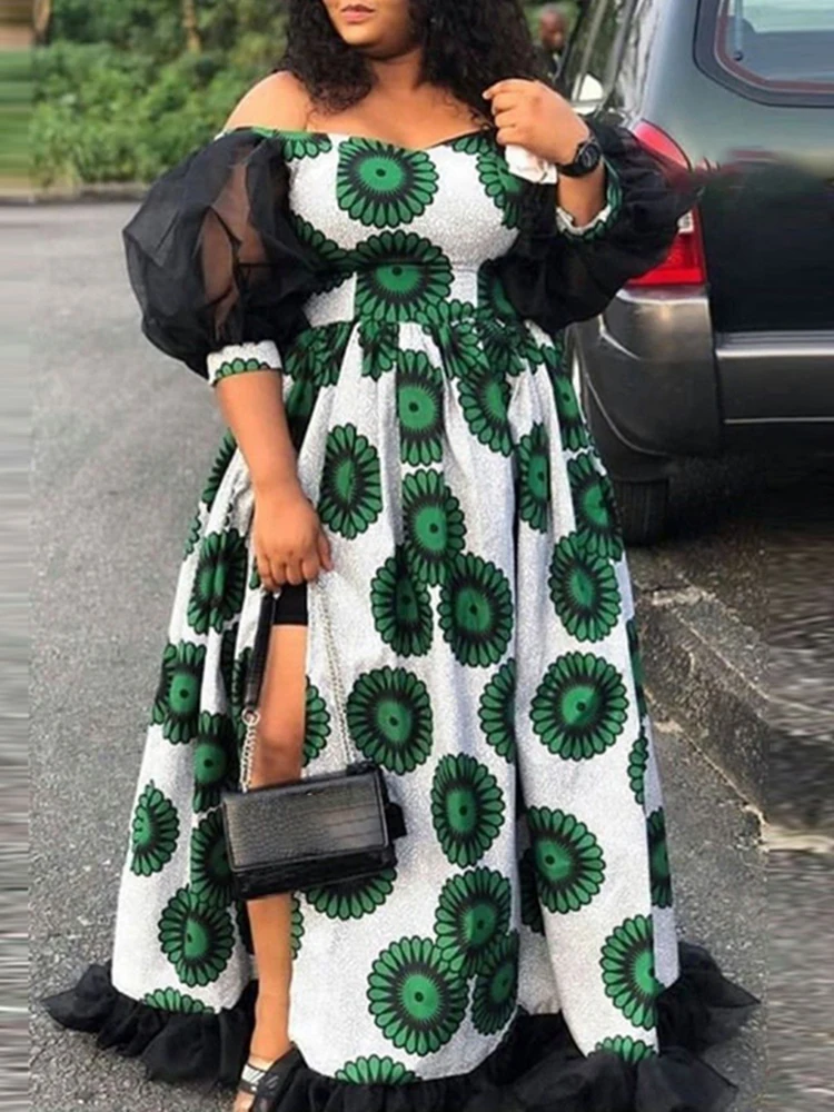 Летнее кружевное лоскутное платье 2022 VONDA женские сексуальные винтажные