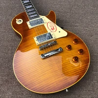 2022 high quality 6 strings electric guitar flame lp electric guitar tiger striped maple free shipping