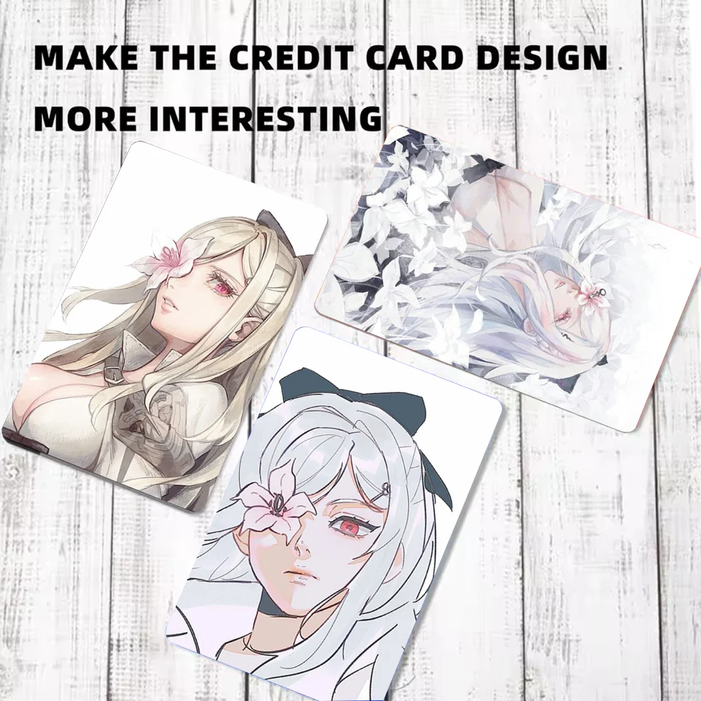 Игра D-Drakengard Zero наклейки мультфильм кредитная карта Visa дебетовый банк зарядная