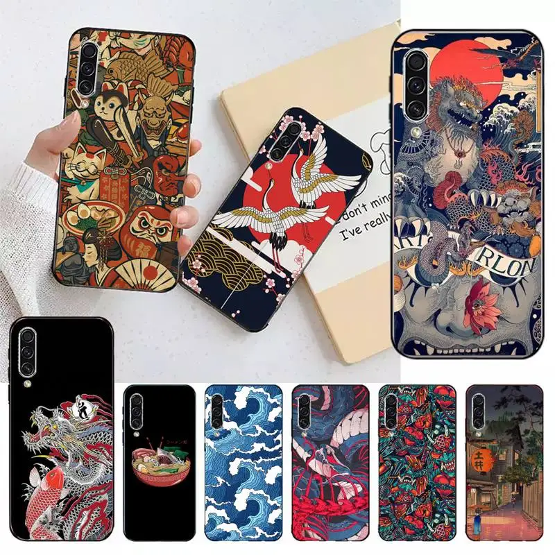 

Japanese Style Art Japan Phone Case For Samsung galaxy A S note 10 12 20 32 40 50 51 52 70 71 72 21 fe s ultra plus
