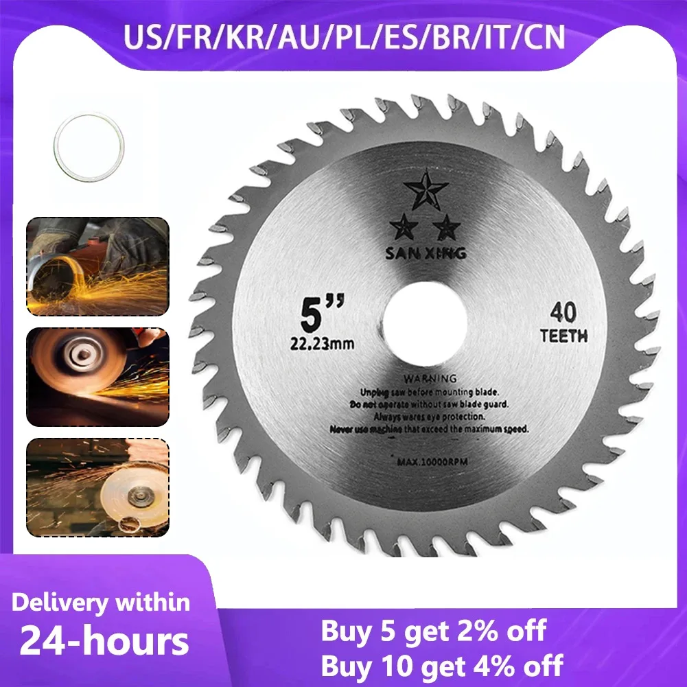 5 Inch Saw Blade 125mm Circular Saw Blade Wood Cutting Disc For Woodworking 30Teeth 20mm Bore Easy To Use And Long Life
