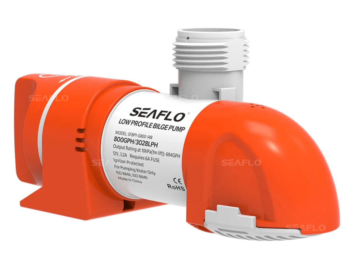 

Серия SEAFLO 14B 800/1100 GPH, узкий низкопрофильный автоматический откачивающий насос с временным датчиком, судовой фургон для лодок и домов на колесах