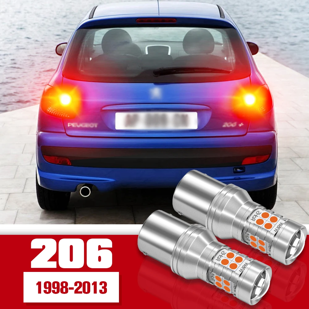

2pcs Brake Light Accessories LED Bulb Lamp For Peugeot 206 1998-2013 2001 2002 2003 2004 2005 2006 2007 2008 2009 2010 2011 2012