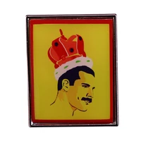 queen lead singer enamel pin wrap clothing lapel brooch exquisite badge fashion jewelry friend gifts