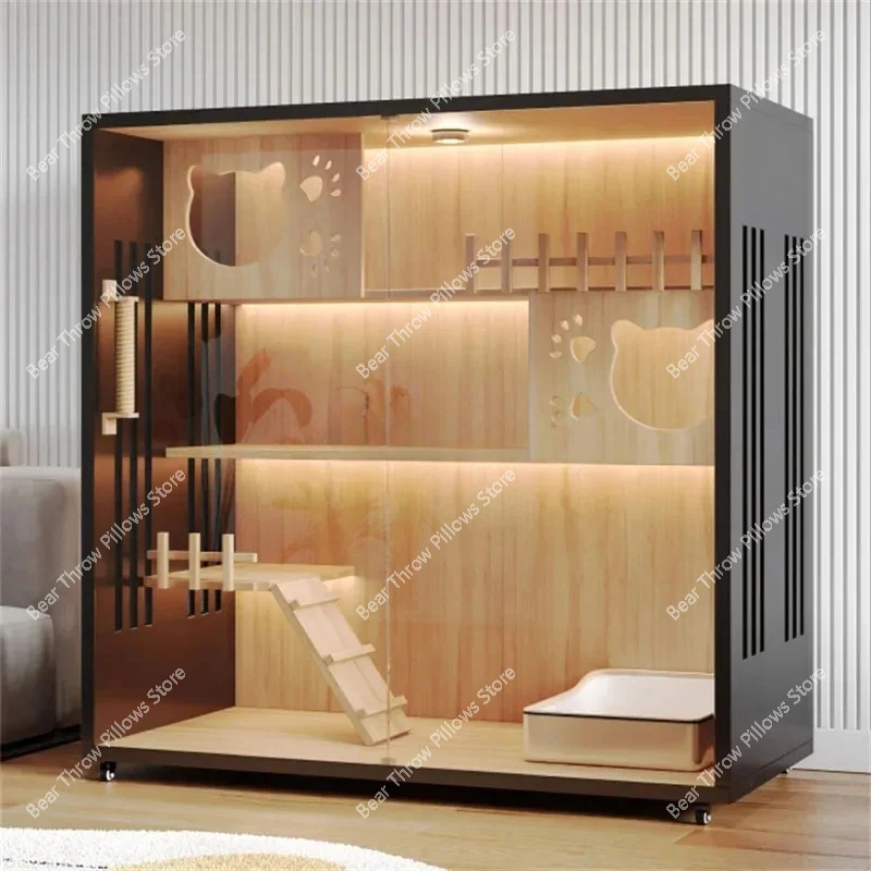 Водонепроницаемая клетка для кошек домашний интерьер дома наполнитель