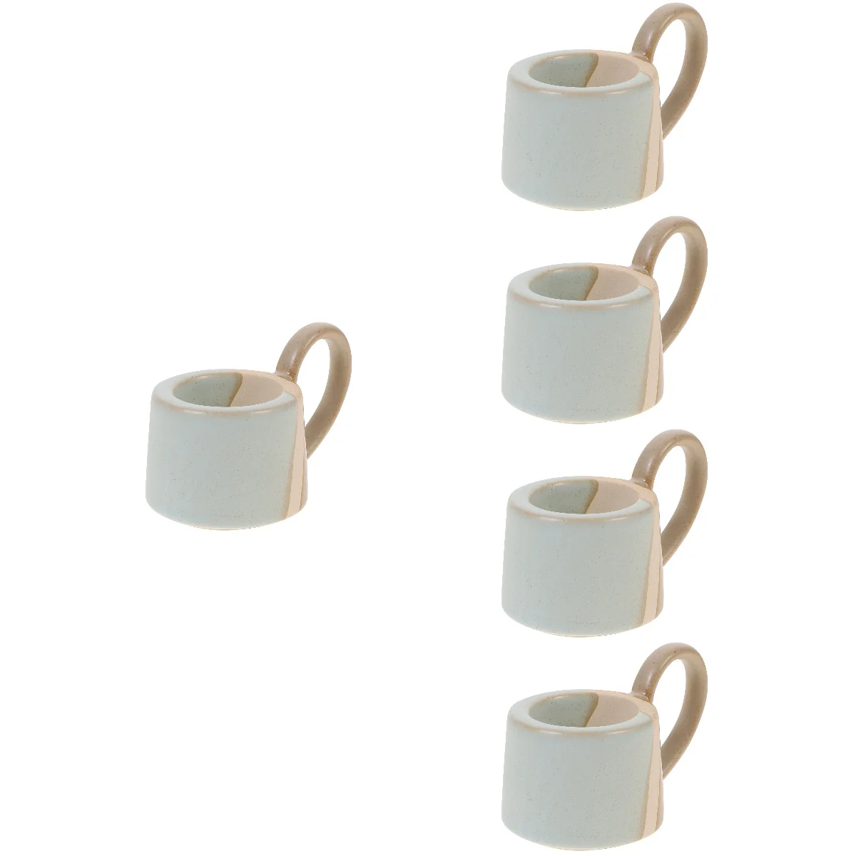 

5pcs Ceramic Holder Retro Stand Desktop Ornament for Home Wedding Party