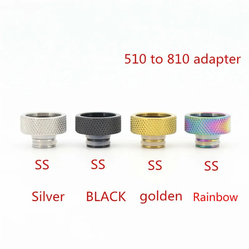 

FATUBE Stainless steel 510 to 810 Pipette Dripper Straw joint adapter 1pcs