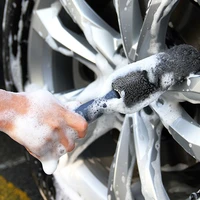 1pc car wash detailing car cleaning brush microfiber wheel rim brush for car trunk motorcycle auto detailing brush