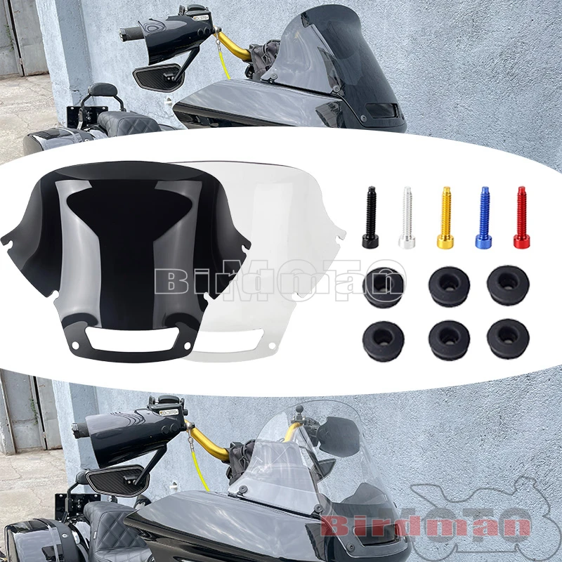 Ветровые дефлекторы для лобового стекла 14/18 дюймов болт омывателя фар Harley Low Rider ST