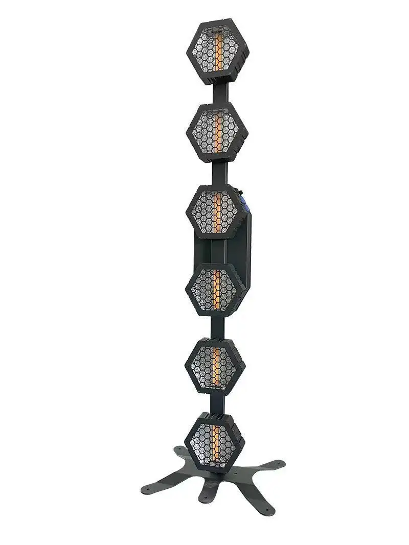 Фото 6x60W COB Retro Effect LED Hex Bar Retro Light для концертов, вечеринок, свадеб, ночных клубов №4