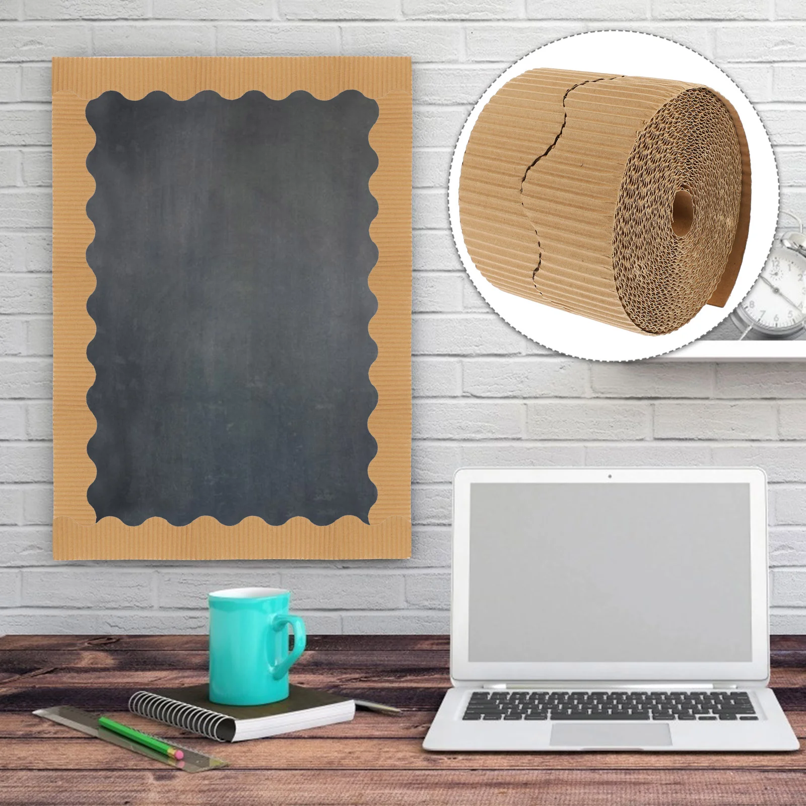 Гофрированная бумага украшение аксессуар для бюллетеней рамка мультяшная доска