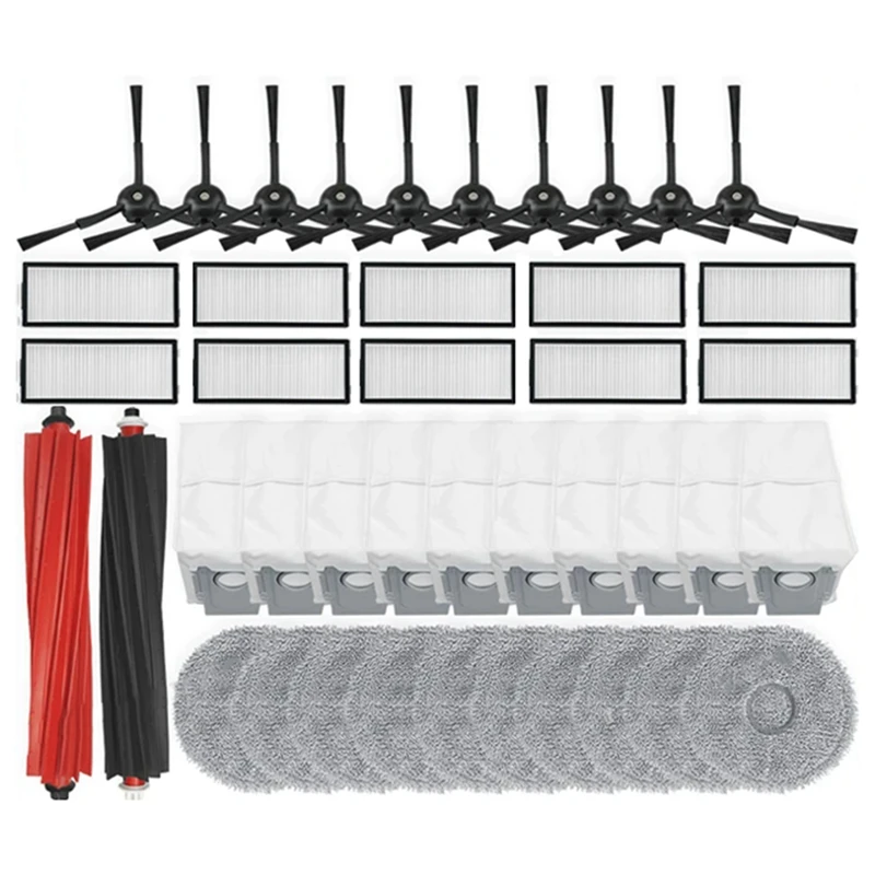 Для Roborock Qrevo Master V20 P10S Pro детали пылесоса основная боковая щетка фильтр Hepa швабра