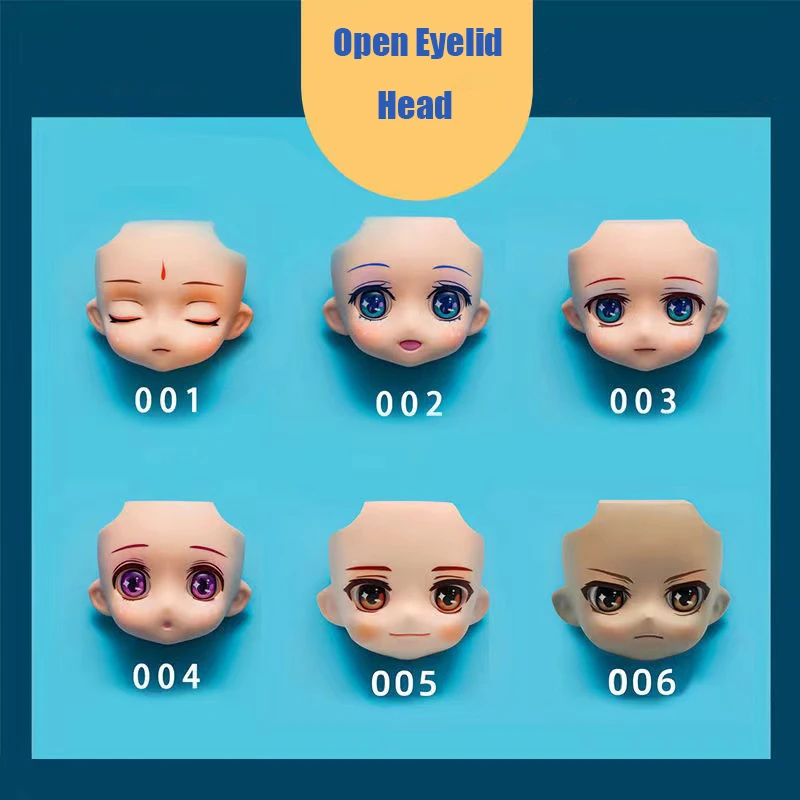 

Голова куклы OB11 1/12 BJD, голова куклы с 3D Аниме глазами, милое лицо мадони для судьи, голова гими, аксессуары «сделай сам» для девочек, подарок, д...