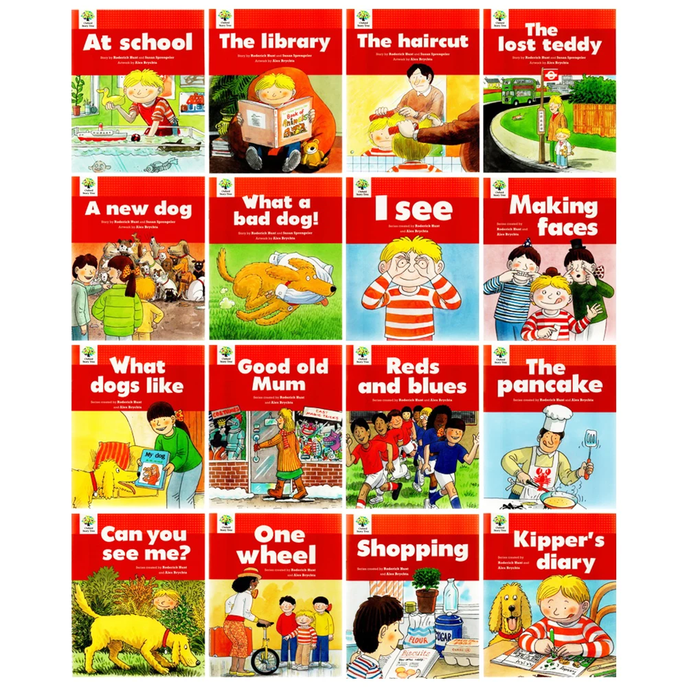 52 Books/set 1-3 Levels Oxford Story Tree Baby English Reading Picture Book Story Kindergarten Educational Toys for Children Art