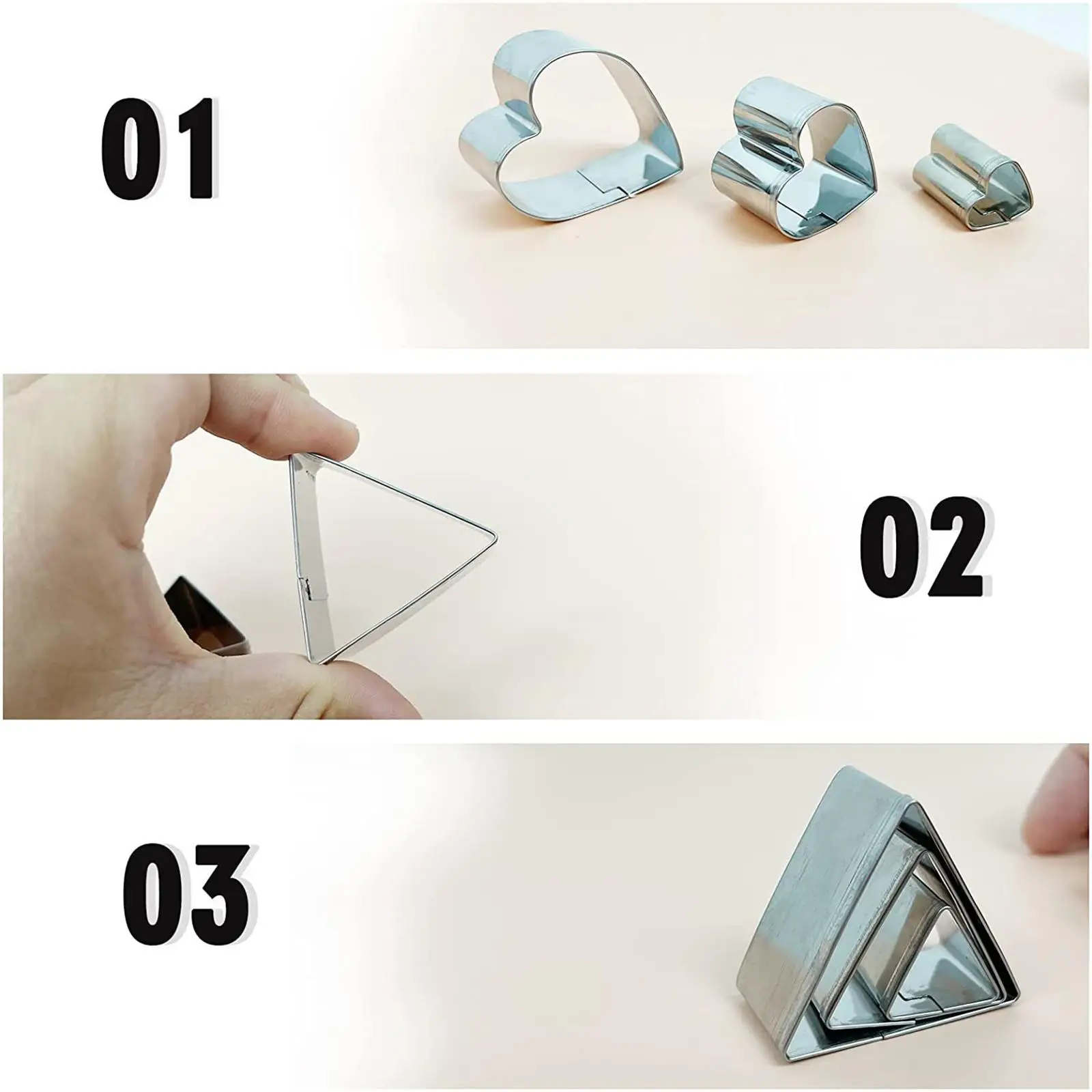 

24Pcs Polymer Clay Cutters 10 Shapes Tools Mini DIY for Polymer Clay Jewelry