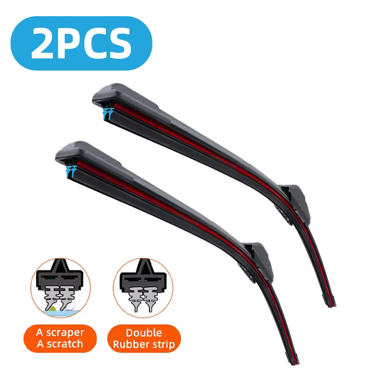 

For Changan Chana UNI-V Hunter F70 Star Light EADO PLUS Front Windscreen Wipers Double Rubber Car Wiper Blades Car Accessories