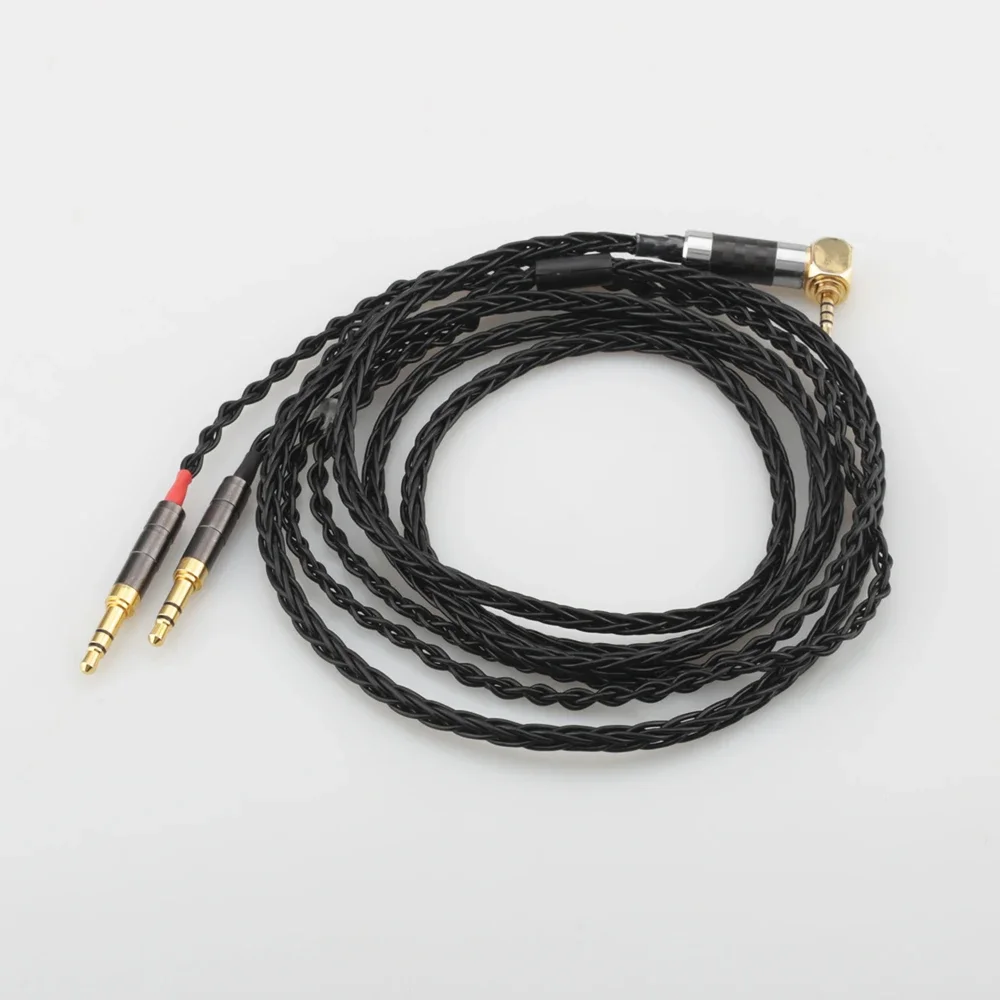 Фото Audiocrast B819Ag HC028 8-жильный высококачественный кабель для наушников Denon AH-D600 D7100 Hifiman Sundara Ananda HE1000se HE6se - Audio Up №5
