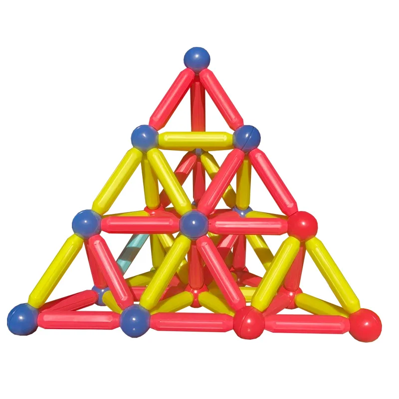

135 magnetic cocks building rods *Bloc balls block kits for children intelligence learning rod toys and brain training set