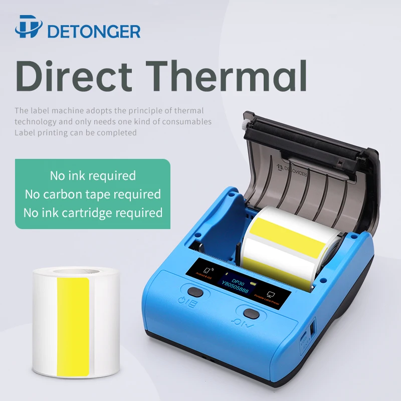 Фото DETONGER Thermal Label Printer Supermarket Convenience Store Retail Store Price Stickers Price Tag №4