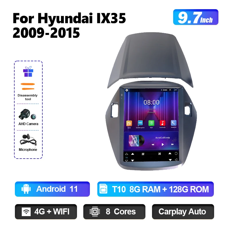 

Автомагнитола QSZN для Hyundai IX35 2009 -2015 Android 11, автомобильный DVD-проигрыватель, мультимедийный видеоплеер, Wi-Fi, стерео, автонавигация, GPS, 4G, DSP, IPS