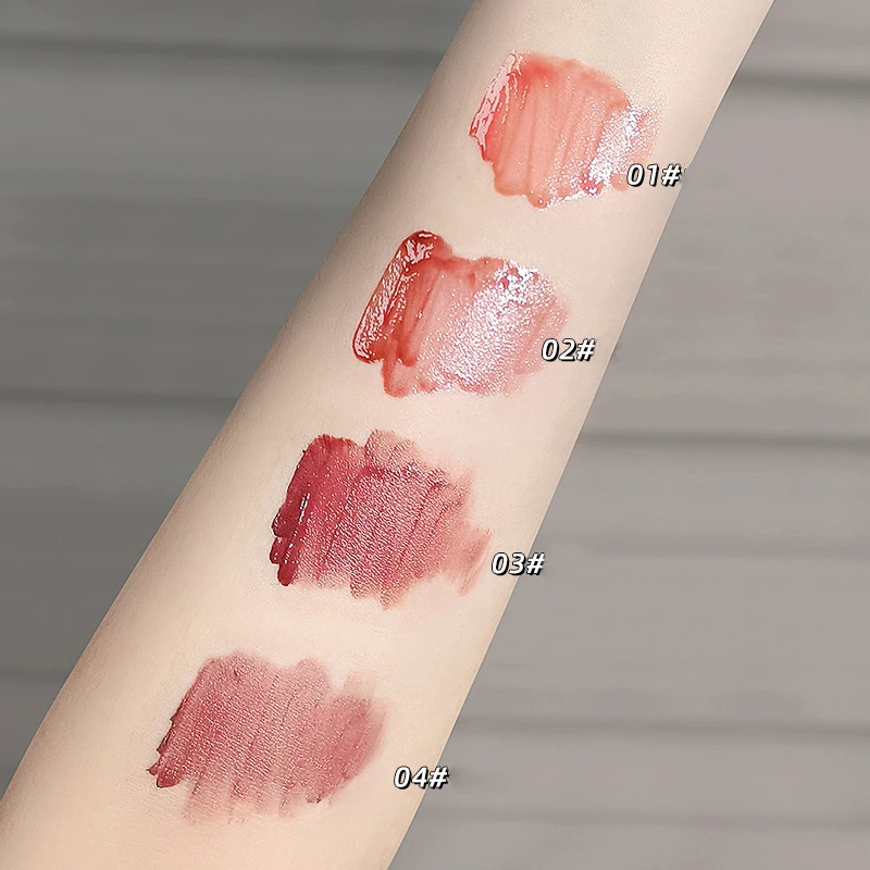 Новинка блеск для губ увлажняющее масло прозрачная розовая глазурь водостойкая