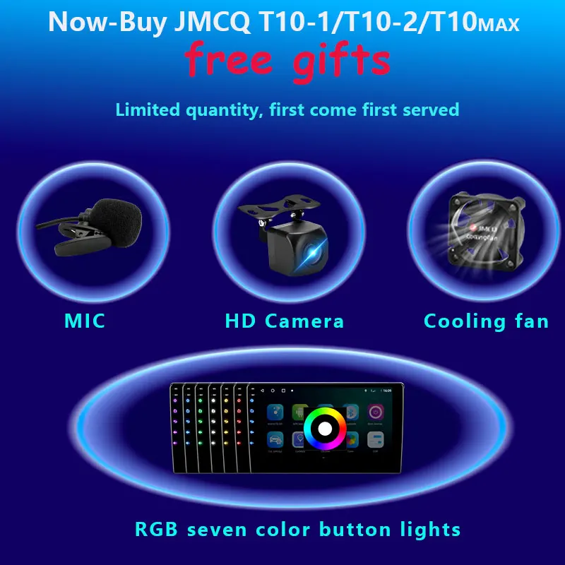 $101.54 JMCQ T10 2 din Android 10 Car Radio For Hyundai Elantra 6 2015 2016 2017 2018 Multimidia Video Player GPS Navigaion Split Screen