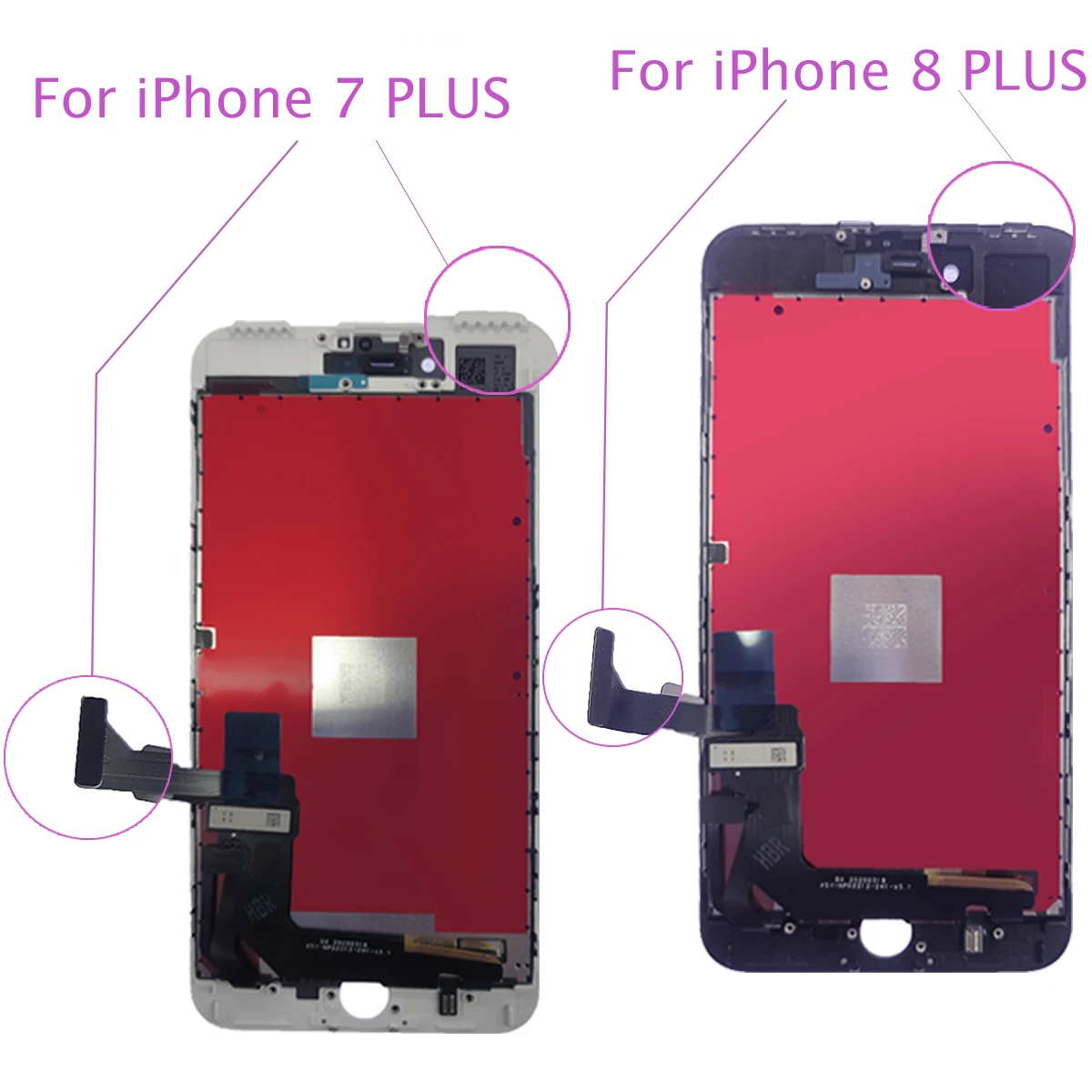 100% протестированное качество ЖК-дисплей для iPhone 7 Plus 8 PLUS plus сенсорный экран