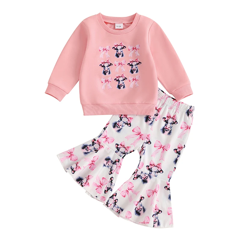 Милая одежда для маленьких девочек: толстовка с длинными рукавами и эластичными